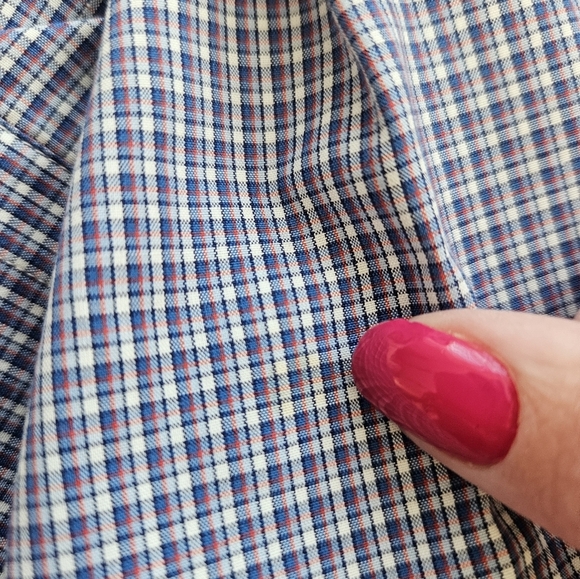 Eton Contemporary Fit Plaid Button Up Dress Shirt 16 Large - Picture 15 of 16